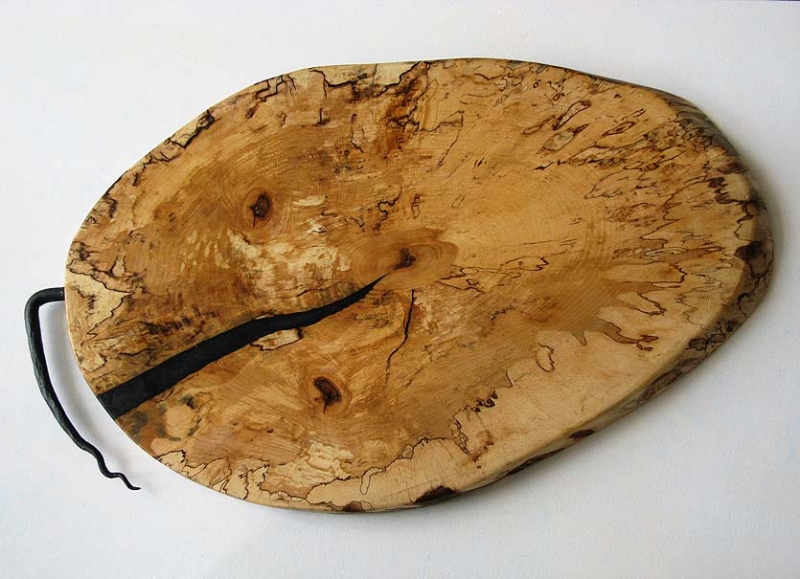 Spalted Maple, Epoxy, Iron Board